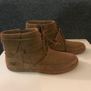 UGG Reid Suede Moccasin Bootie